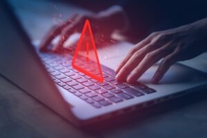 Warning alert – system hacked 