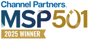 Top 501 MSP Award By Channel Partners 2025.