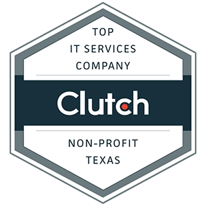 Top IT Services Company for NonProfits Badge from Clutch 2025.