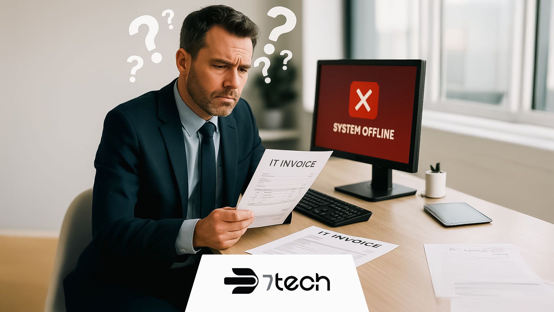 Business leader puzzled by cost of IT downtime invoice.