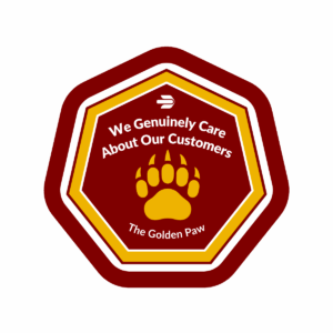 The Golden Paw Honey Badge.
