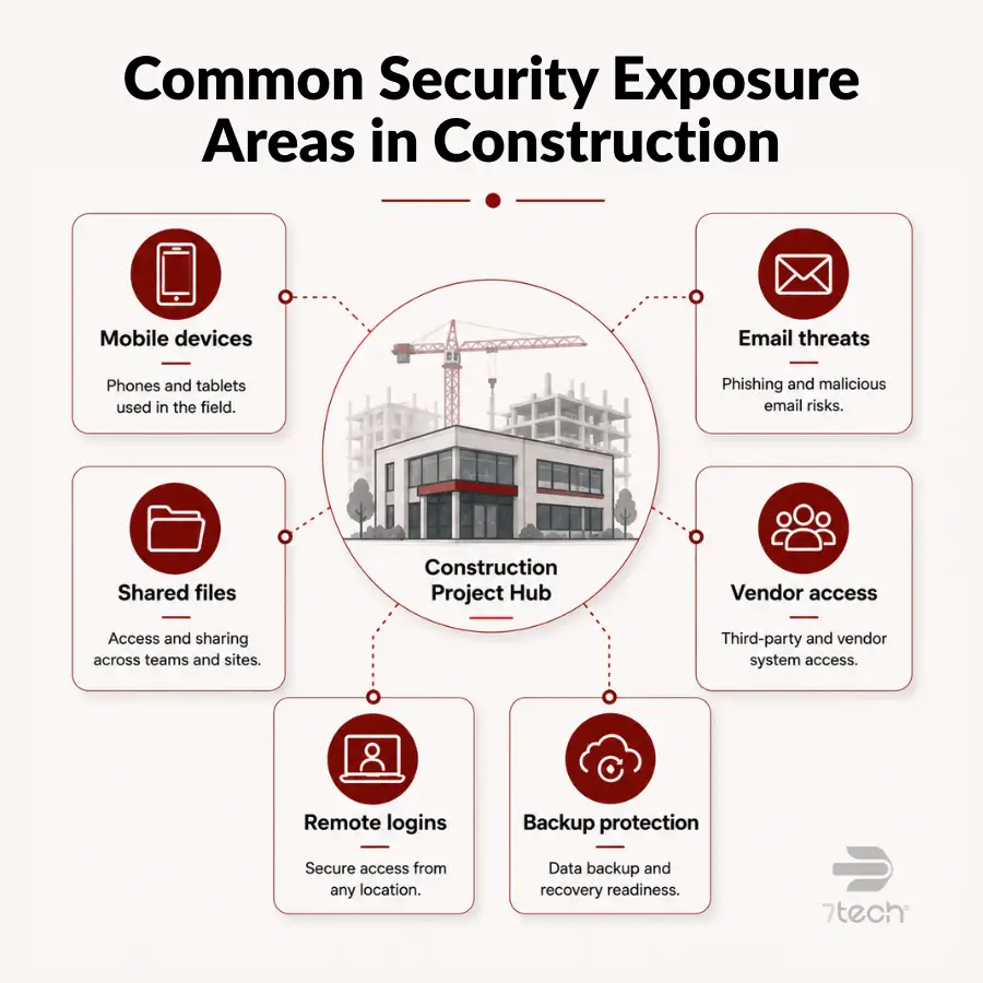 Construction company IT risks impact multiple operational areas