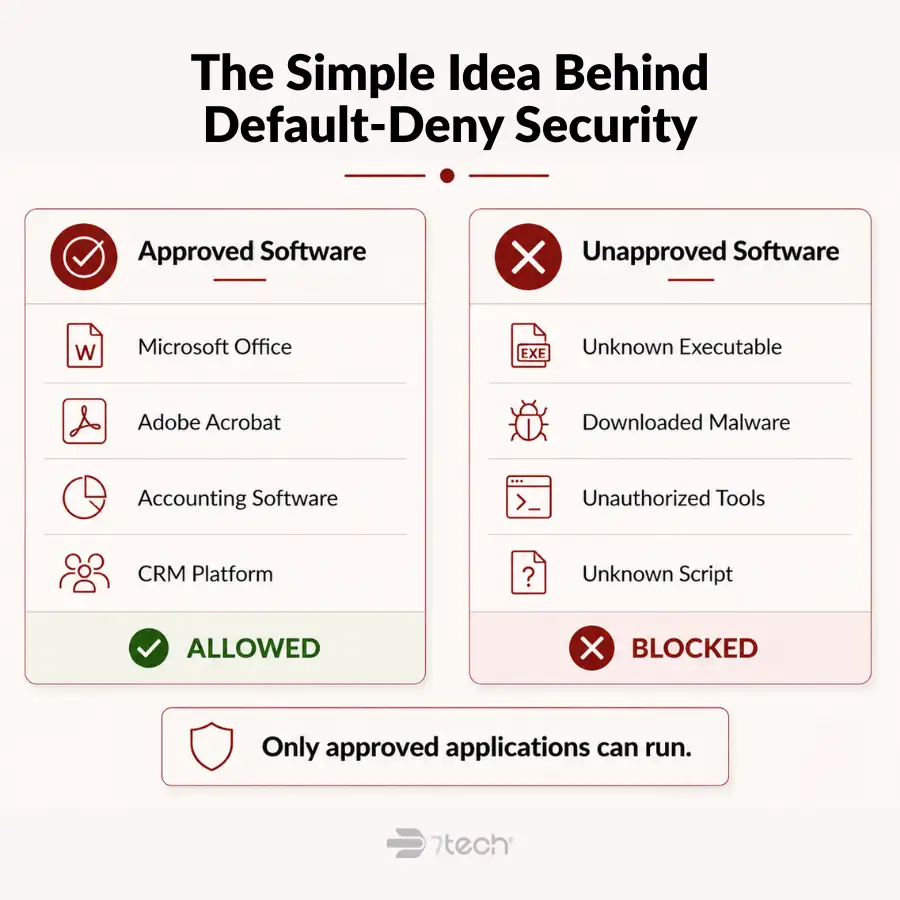 Approved versus unapproved software execution controls