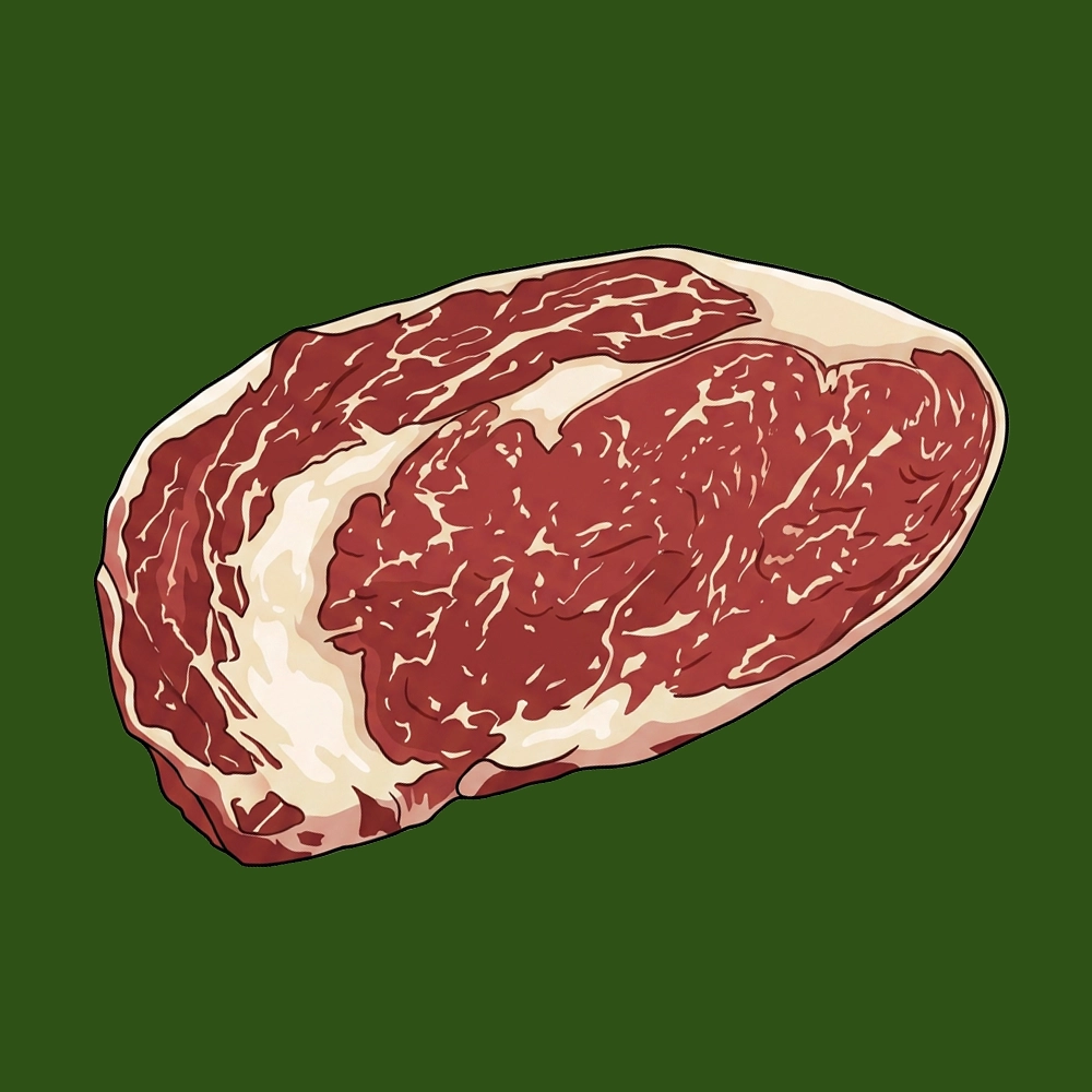 illustration of a ribeye.