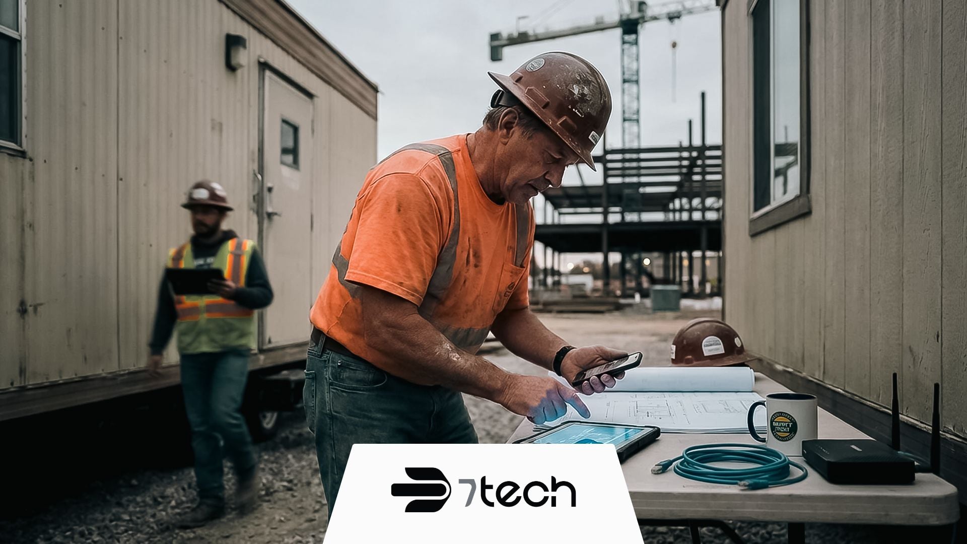 Construction jobsite showing signs your construction company has outgrown its IT provider