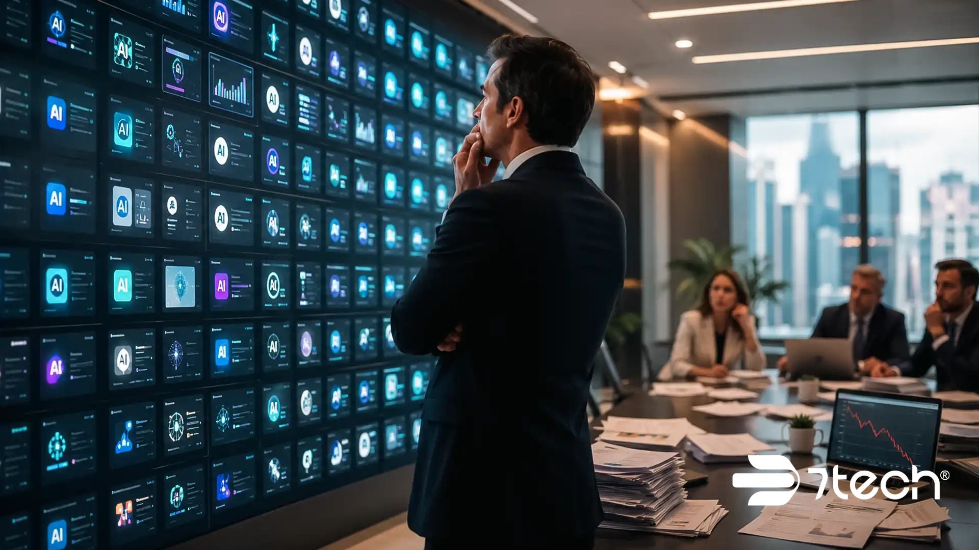 Business executive choosing AI tools for their business