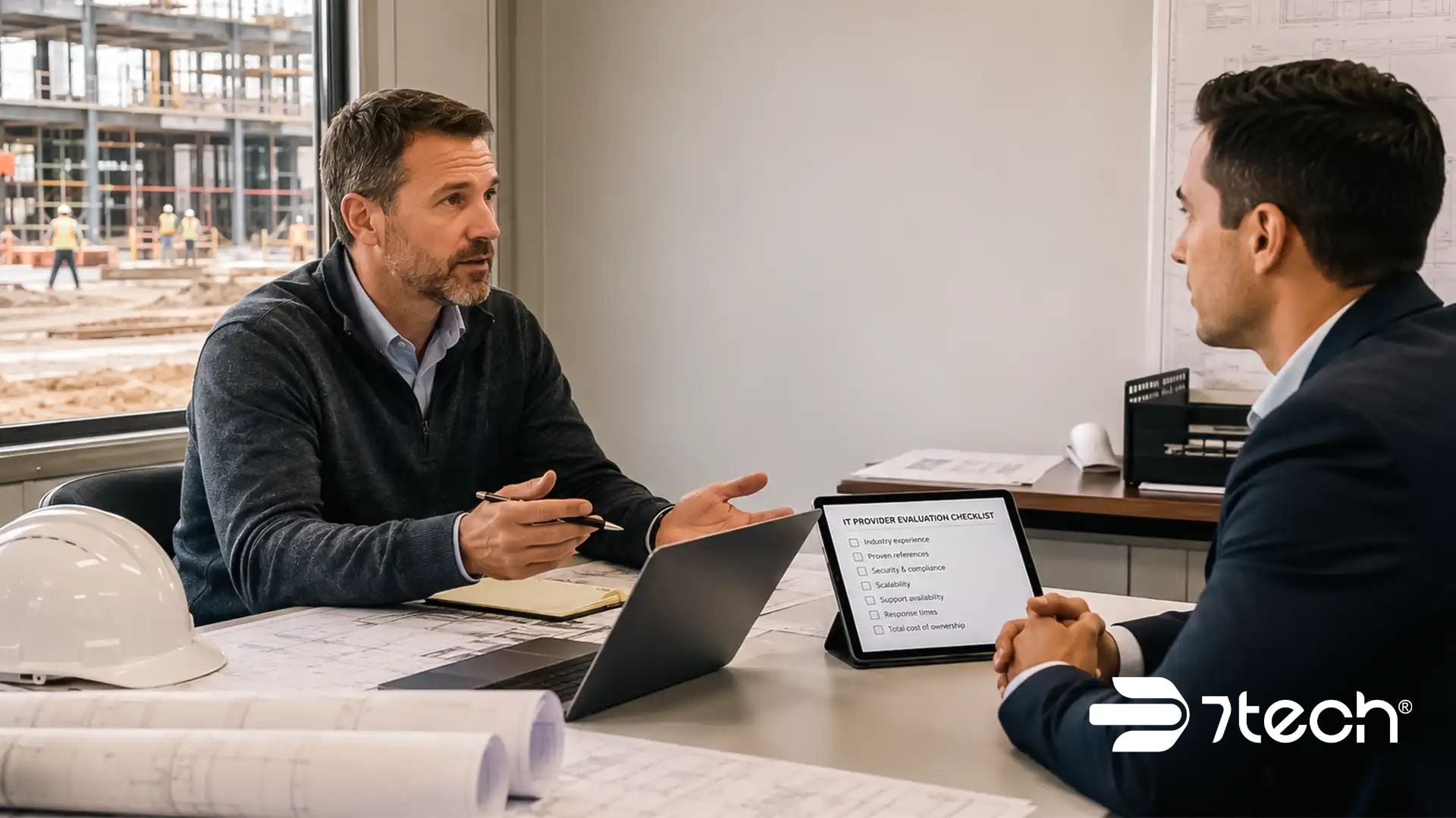 Construction leader with questions to ask a construction IT provider