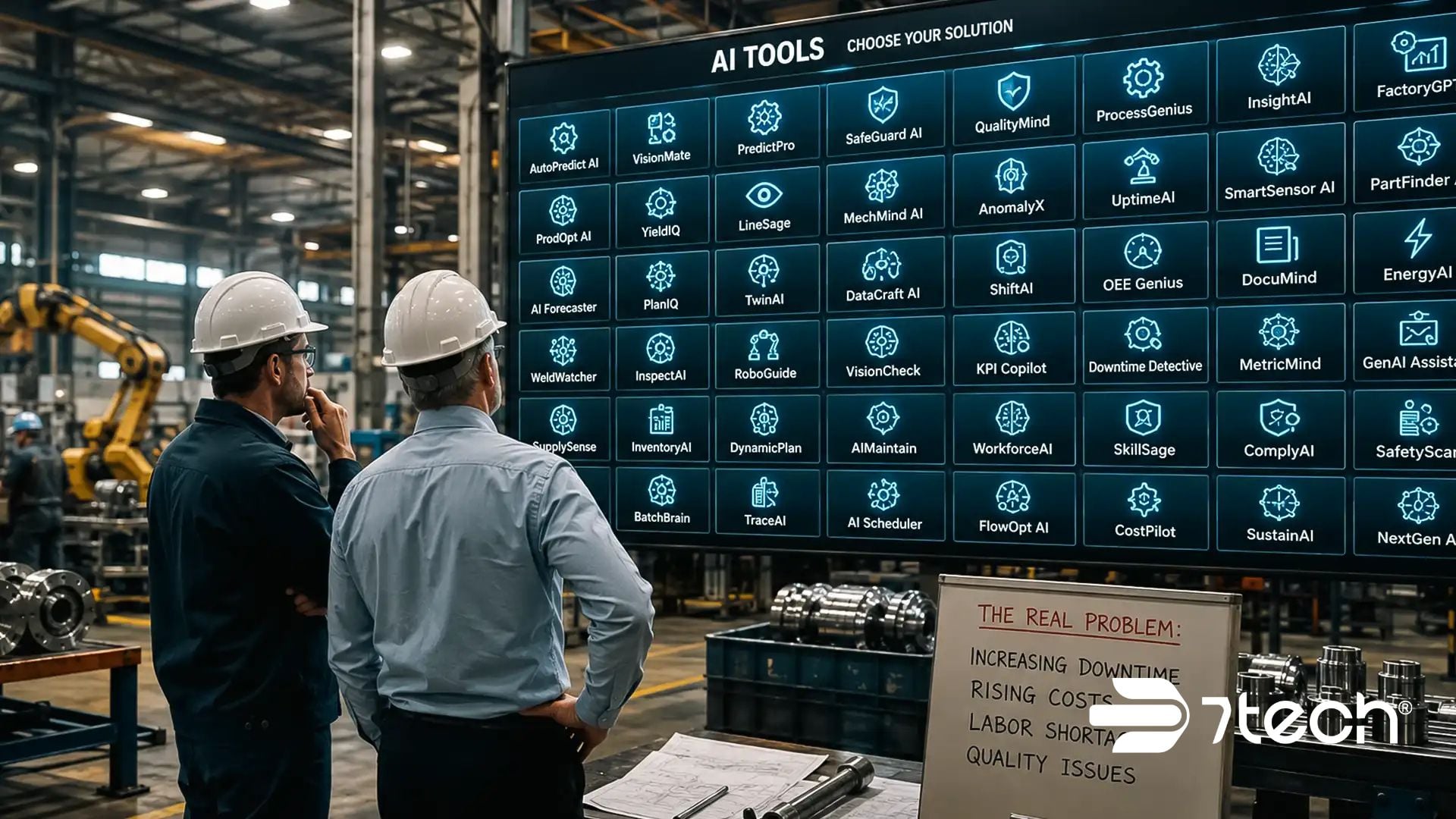 Manufacturing executives choosing AI tools for their business