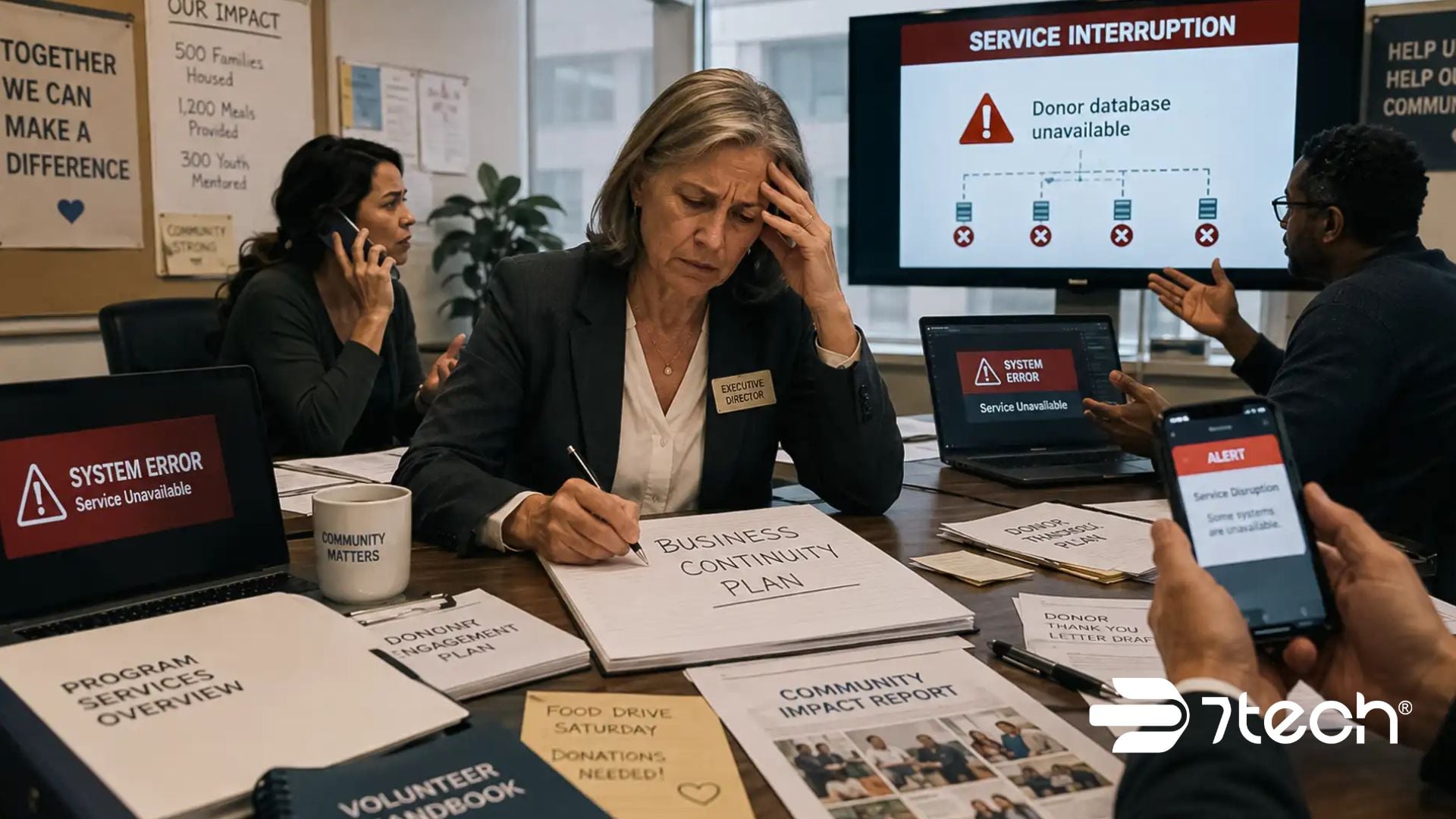 Business continuity planning for nonprofits during an outage