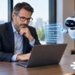 5 Ways AI Can Support Disaster Preparedness Planning Business leader using AI for Disaster Preparedness Planning