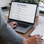 Business leader reviews Q4 IT checklist.