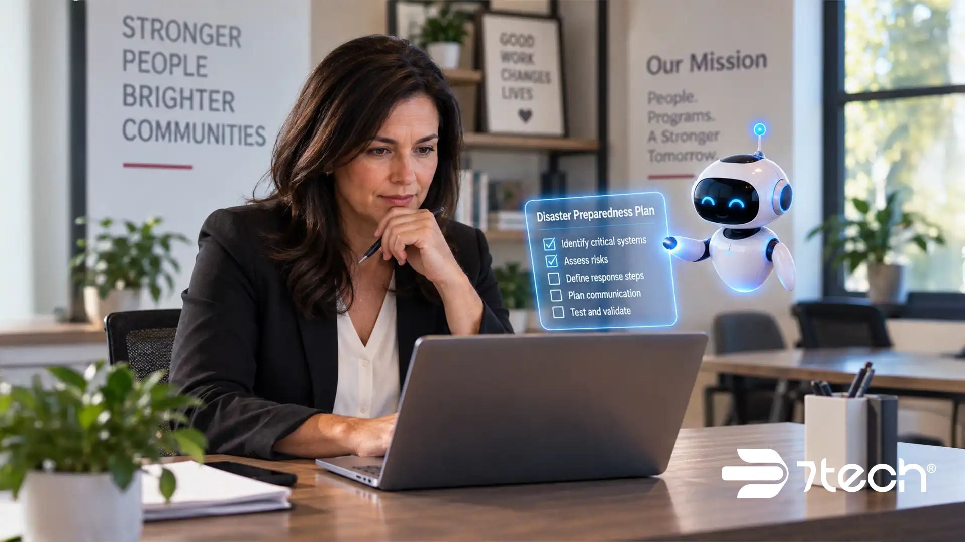 Nonprofit leader using AI for disaster preparedness planning