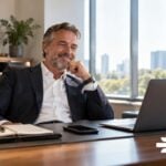 executive at desk happy that overlooked technology habits for business are gone