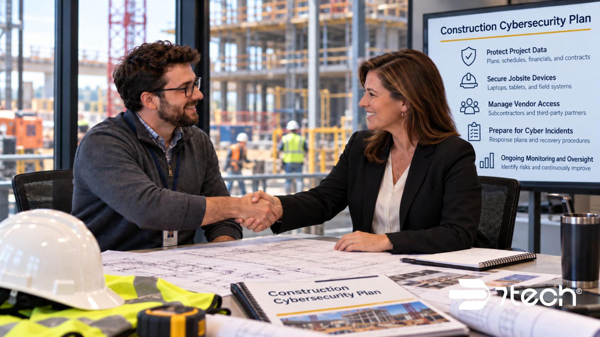 Construction cybersecurity responsibility planning