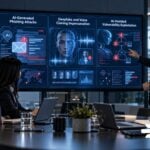 3 Common AI-Powered Cybersecurity Threats and How to Protect Your Business Executives reviewing AI cybersecurity threats
