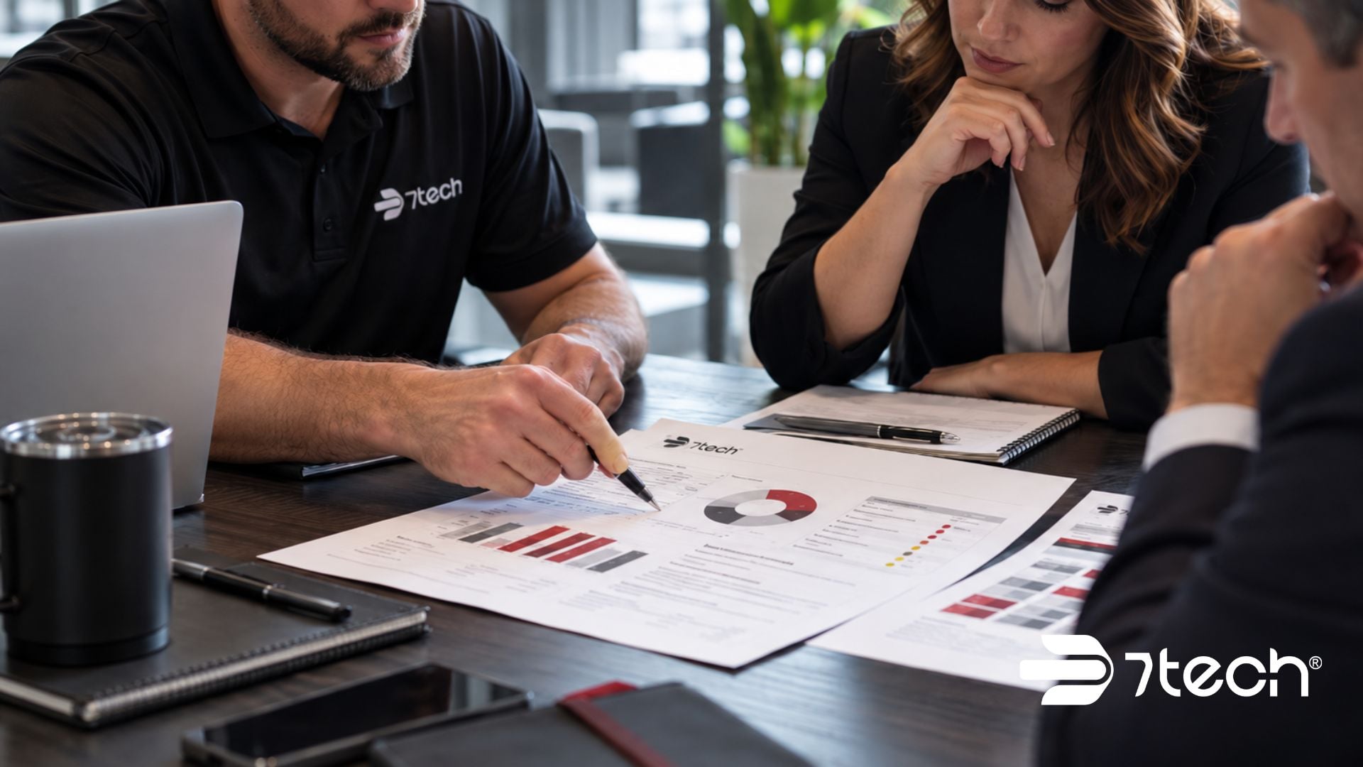Business leaders review security stack assessment